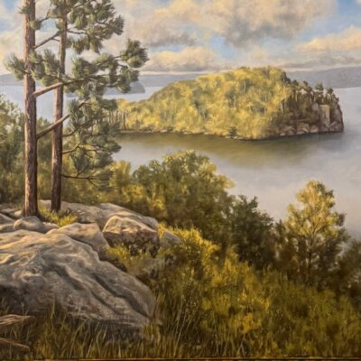 “Chimney Rock” Original by Jim Denney 24x48