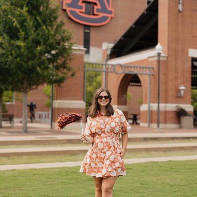 Twyla Terracotta Flower Mini Dress