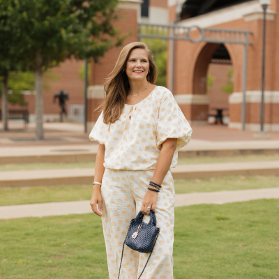 Tatum Honey Drops Bubble Hem Top (S-3XL)
