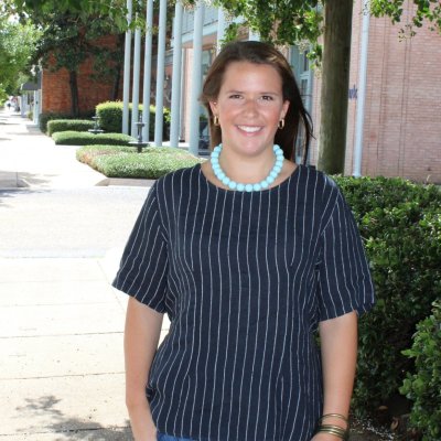 Navy Stripe Linen Top