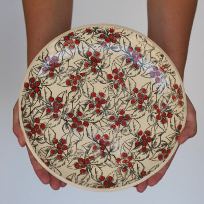 Ceramic Large Christmas Dinner Plate