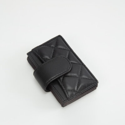 Black Quilted Card Holder
