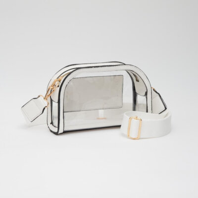 White Clear Crossbody Bag