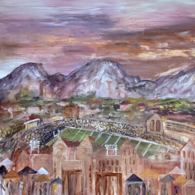 University of Colorado print on canvas