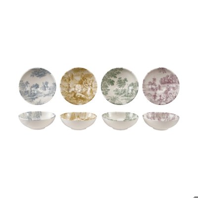 Stoneware Toile Bowl