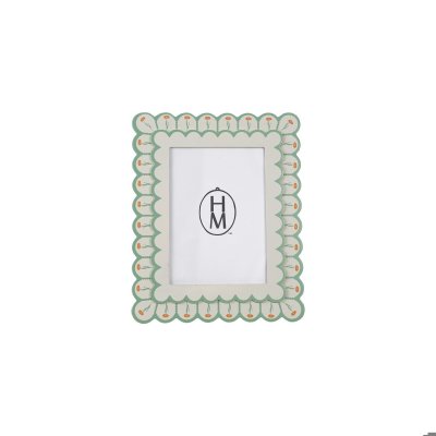 Floral Scalloped Picture Frame