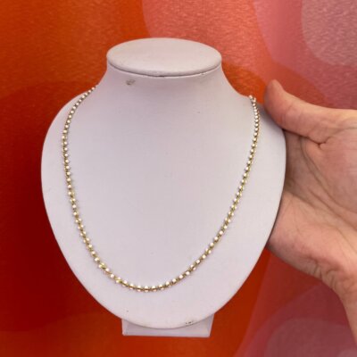 Popcorn Gold Dainty Necklace