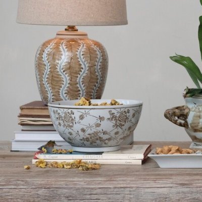 Stamped Porcelain Bowl