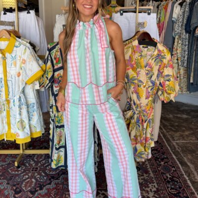 Mint To Be Matching Plaid Set