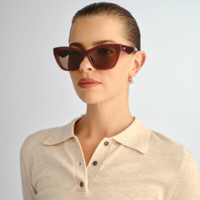 Le Specs Lumen+ Sunglasses in Cranberry