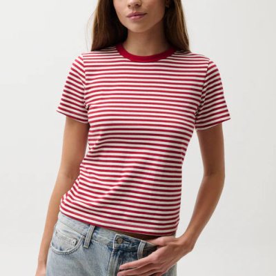 Alba Tee Racer Red Stripe