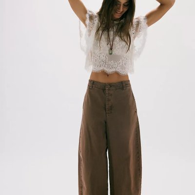We The Free Lay Down Trouser Brownie