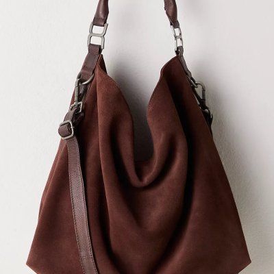 Suzie Suede Slouchy Tote Bag