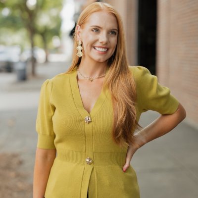 Chartreuse Ribbed Short Sleeve Sweater (XS-XL)
