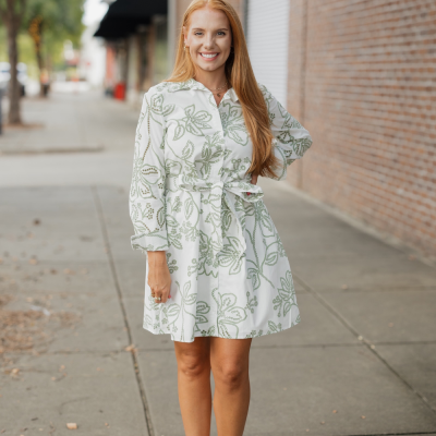 Sarah Lacecap White Mini Dress (XS-XL)