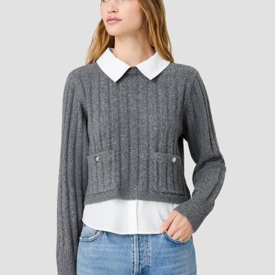 Aleyna Knit Combo Top