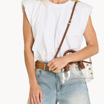 Paula Clear Top Handle Crossbody Bag