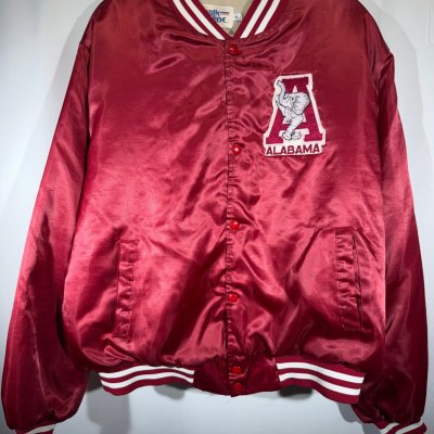 Vintage Alabama X Chalk Line Crimson Satin Bomber Jacket Boxy L/XL