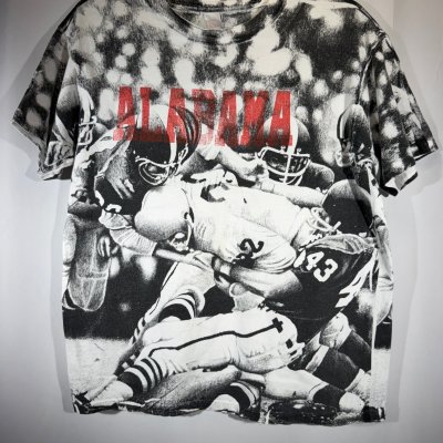 Vintage Alabama All Over Print Spellout T-Shirt XS