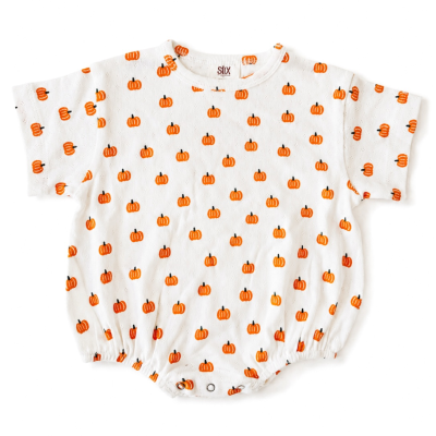 Pumpkin / Organic Pointelle T-Shirt Bubble