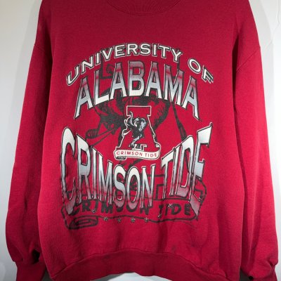 Vintage Alabama X Red Oak Crimson Graphic Crewneck Sweatshirt Medium