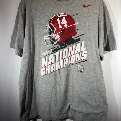 2011 National Champs Grey Nike T-Shirt Large