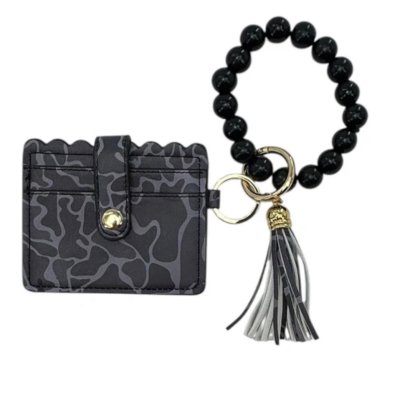 Beaded Wristlet ID Wallet