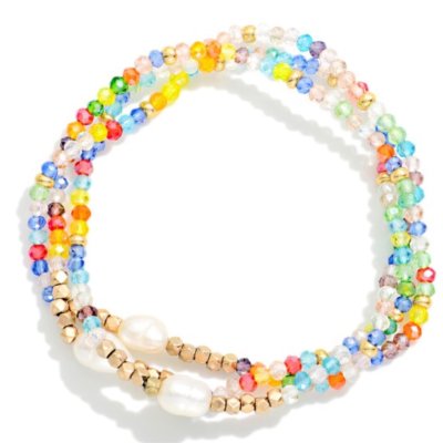 Multi Colored Pearl Bracelet