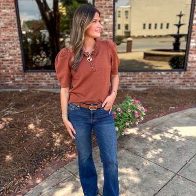 Ruffle Neck Sweater