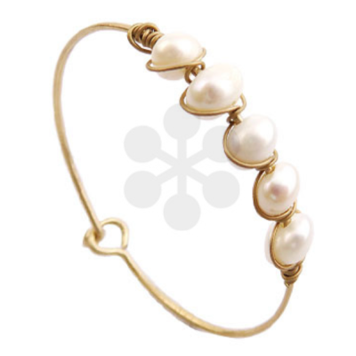 Gold Pearl Beads Bracelet