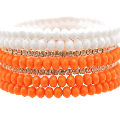 Game Day Beaded Bracelet Set (7)