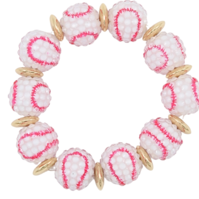 Crystal Baseball Bracelet