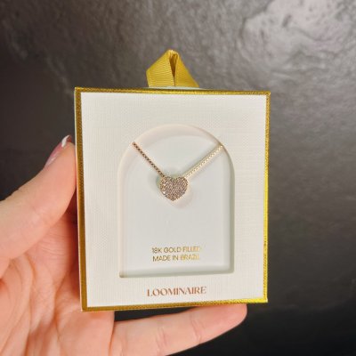 Pave Heart Necklace