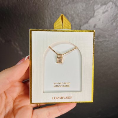 Pave Locket Necklace