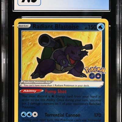 CGC 9.5 Radiant Blastoise Pokemon (Pokemon GO 018/078)