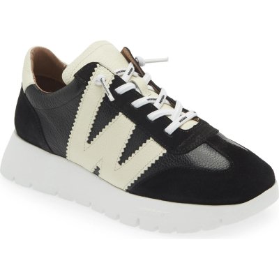 Wonders Racer Sneaker- Black/White
