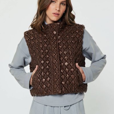 Diamond Quilted Puffer Vest