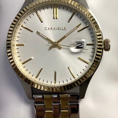 Caravelle 2 tone men’s dress watch