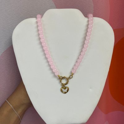 Madison Titanium Beaded Necklace