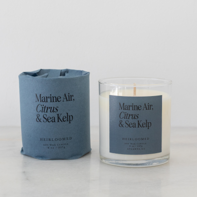 Heirloomed Candle - Marine Air, Citrus, Sea Kelp