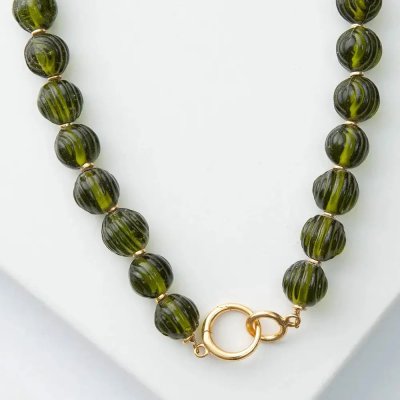 Sage Lucid Glass Necklace