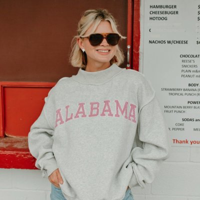 Bold Alabama Mock Neck Sweatshirt