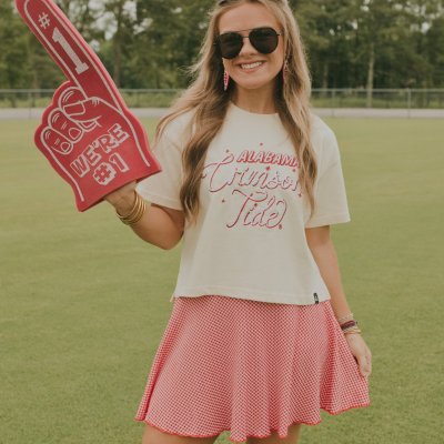 Game Day Social Embroidered Lasso Tee - Alabama