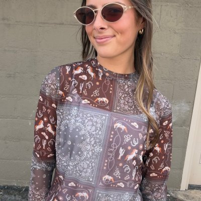 Wild West Mesh Top