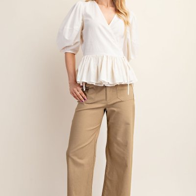 Briley Cropped Pants Khaki