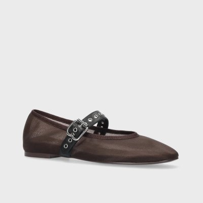 Arlo Ballerinas - Dark Brown