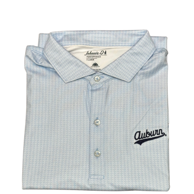 Auburn Johnnie-O Crosslink Polo – Auburn Script in Gulf Blue