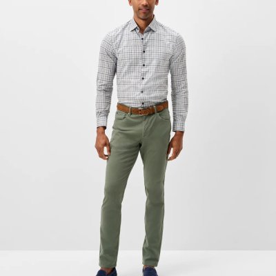 Carmel Sateen 5-Pocket Pant - Kelp