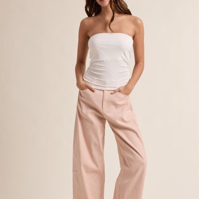 Journey Striped Pants Pink & Taupe