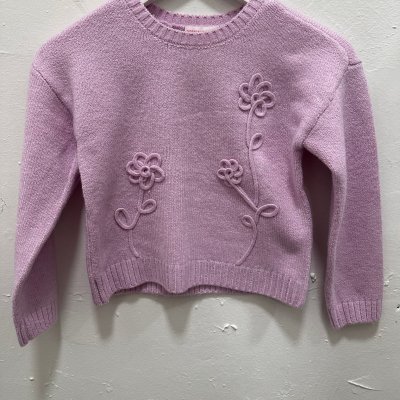 Lilac Sweater w/ Flowers
